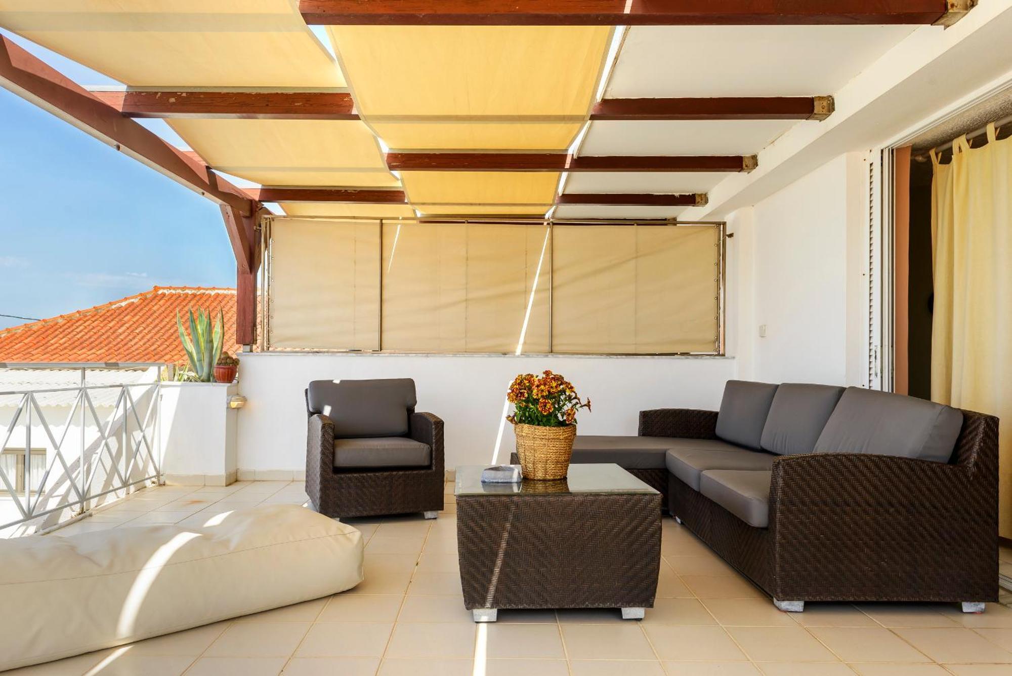 Agali 2 Superior Mezonet Front Of The Sea Apartment Akrogiali Bagian luar foto